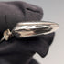 Vintage sterling silver heart locket pendant with sterling silver necklace, 7.3g total